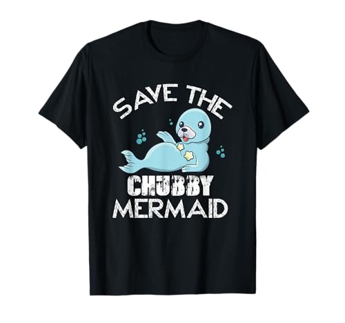 Seal Pup Sea Beach Sauvez La Sirène Potelée T-Shirt