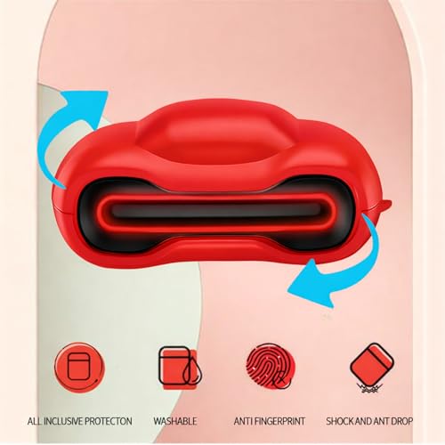 Image of MoonMart Silicone Case Cover Compatible with Boult Astra, UFO, Mustang & GoBoult Ember (Red)
