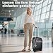 Rucksack mit Rollen Damen 15.6 Zoll – Leichter Reise trolley handgepäck (52x32x20 cm) – Wasserdichter Laptop Rucksack mit Teleskopgriff für Business, Uni, Flugzeug – 35L Fassungsvermögen – Schwarz