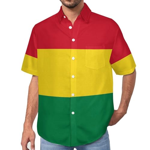 Chemise Hawaïenne Homme Imprimé Bolivie Décontractée Plage
