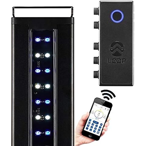 CURRENT USA 48-60" Inch Orbit Marine IC Loop LED Saltwater Reef Marine Aquarium Light with Bluetooth App Control | Wireless Lighting & eFlux Wave Pump Control for Fish Tank (4207) Cover