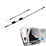 Unikpas Rear Right Side Cargo Door Latch Cable Compatible for Ford E150 E250 E350 E450 E550 Van 1992-2014 Replaces 8C2Z15431A02C 924-351