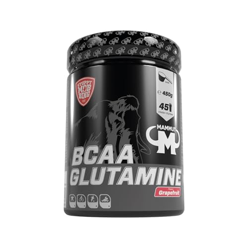 Mammut Nutrition BCAA Glutamine Powder, Grapefruit, 1er Pack (1 x 450 g)