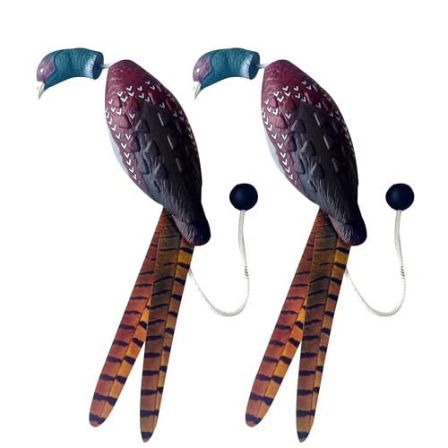 fingig 2 Pcs Pheasant Dummy Bumper Toy for Hunting Retriever Dog Training, Hunting Duck Recognition Trainers, Tetriever Interactive Training Toys, Foam Pet Dog Interactive Toys