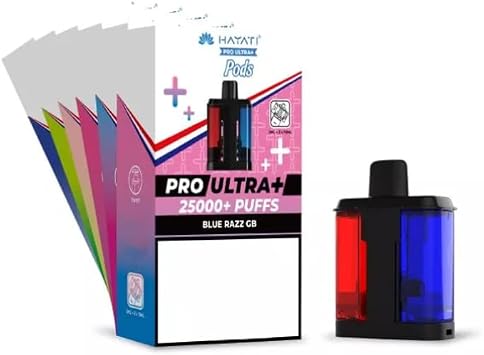 Hayati Pro Ultra+ 25k Pod Refillable 25000 pods Long Lasting System Easy Install-Pack of 1 Kiwi Banana/Strawberry Banana