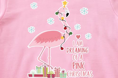 Image of EULLA Toddler Girls Christmas Sweatshirt Long Sleeve Snowman Deer Santa Claus Xmas Holiday Shirts for Kids Sweater 2-7 Years