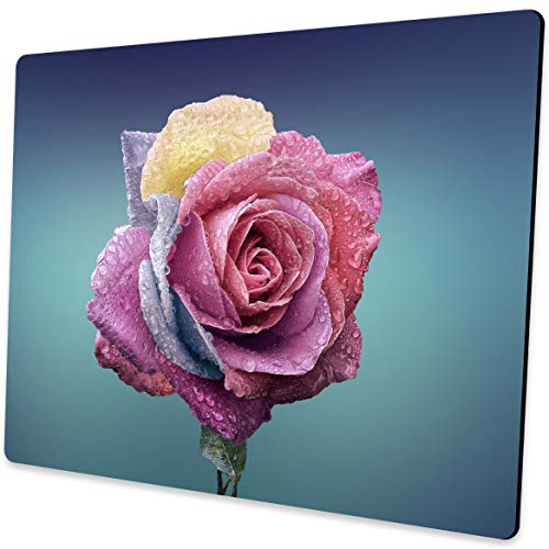 SHALYSONG Colorful Rose Mousepad Computer Mouse pad with Design Personalized Mouse pad for Laptop Computer Office Decoration Accessories Gift
