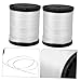 HOMSFOU 2rolls Masonry Nylon Twine Twisted String for Gardening and Construction Each Lightweight Versatile Measuring and Tying Tool for Projects
