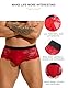 ohmydear Boxershorts mit Spitze Herren Durchsichtige String Tanga Sexy Unterwäsche Männer Sissy Dessous Transparent Unterhosen Erotik Gay Slips Reizwäsche für Sex