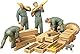 Tamiya 35188 1:35 Fig.-Set Panzer Ladetruppe (4), Modellbausatz,Plastikbausatz, Bausatz zum Zusammenbauen, detaillierte Nachbildung, Grau, Grün