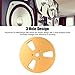 7 Inch 1/4 Empty Take Up Reel to Reel Small Hub, Universal 3 Holes Open Reel Audio Tape Empty Reel Aluminum Opening Machine Part Takeup Reel (Gold)