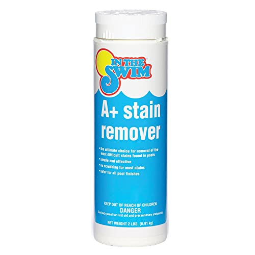 In The Swim A+ Pool Stain Remover - 100% Ascorbic Acid - Professional-Grade Metal & Organic Stain Treatment - 2 Pound
