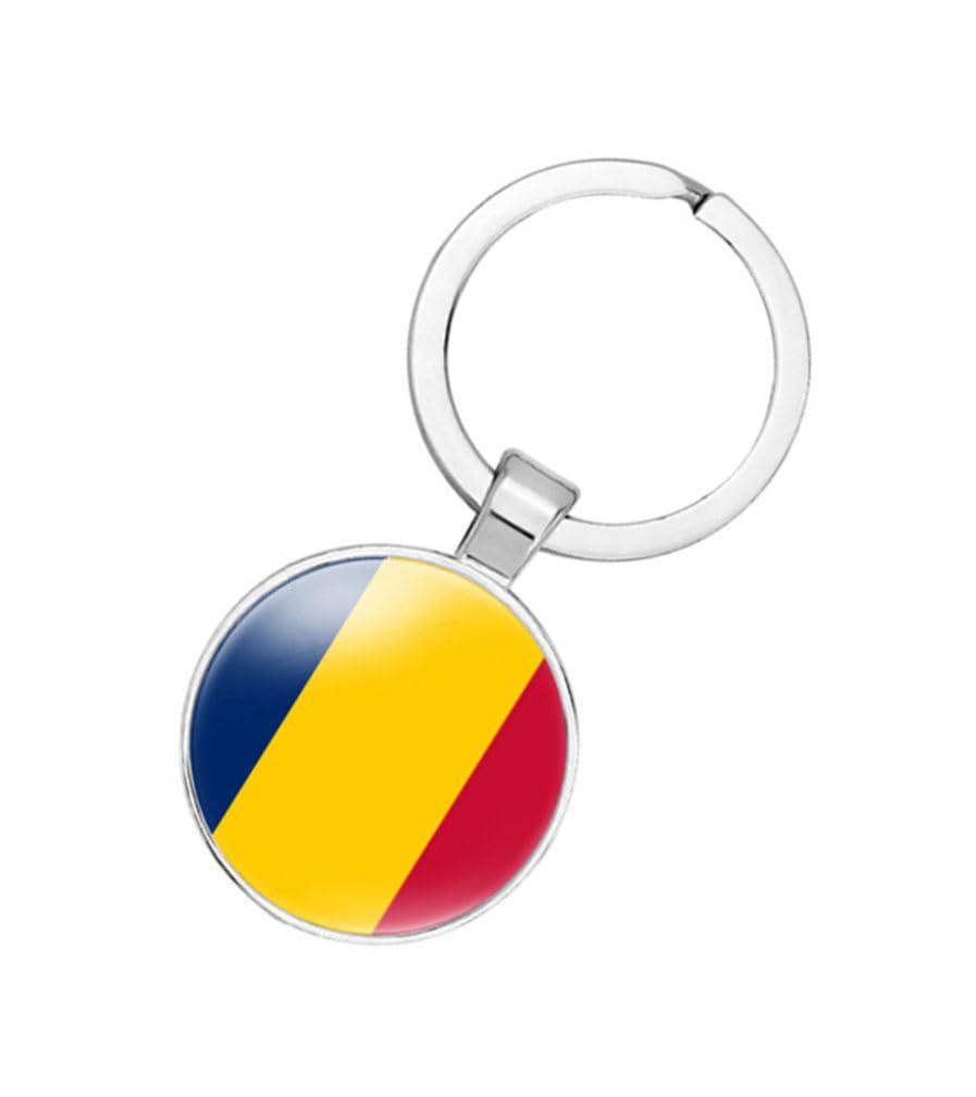 World Most Countries Flag Keyring Key Chain Zinc Alloy Keychains Daily Keychain Home Car Keys for Men Women