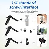 Mini Tripod for DJI Osmo Pocket 3 & 2 Camera, Portable Tripod Stand for Desktop Tabletop Tripod Mount for Selfie Stick Various Filming Equipment Accessories (Black) - Image 5