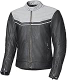 Held Motorradjacke mit Protektoren Motorrad Jacke Heyden Lederjacke schwarz/grau 50, Herren, Chopper/Cruiser, Ganzjährig