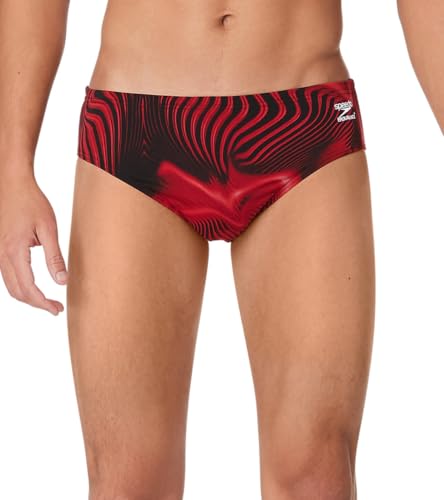 Speedo Traje de baño para Hombre Endurance+ Estampado de Colores del Equipo (Paquete de 1)