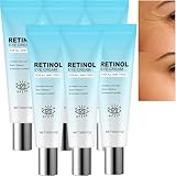 Retinol Augencreme für Augenringe & Schwellungen, Anti Aging unter den Augen Creme mit Hyaluronsäure Koffein, Aufhellung der Haut tiefe Hydratation, reduziert Taschen, Falten feine Linien (6)