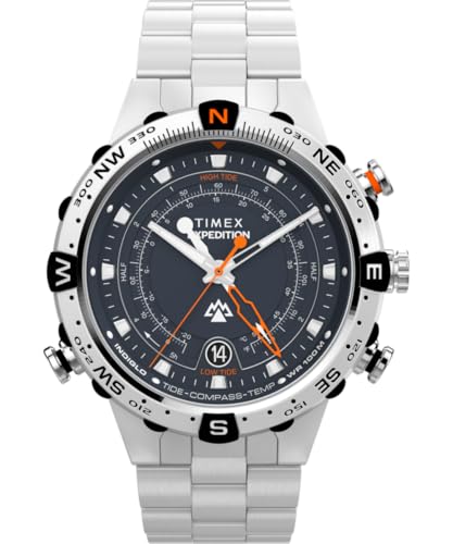 Timex Reloj Analógico para para Hombre de Cuarzo con Correa en Acero Inoxidable TW2Y12900