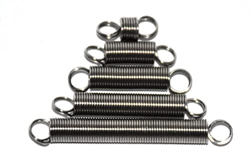 Kit 6 Molle Di Tensione In Acciaio Inox 50 Mm + 6 Fibbie Di Sicurezza – 15x2,2 Mm, Carico 12 Kg