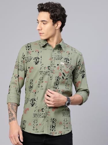 Image of Majestic Man Pure Cotton Printed Trendy & Comfortable Casual Shirt