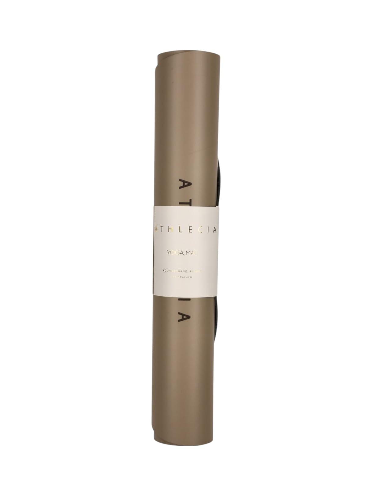 Tappetino da yoga - ATHLECIA - Oliveira - 4 mm - Beige