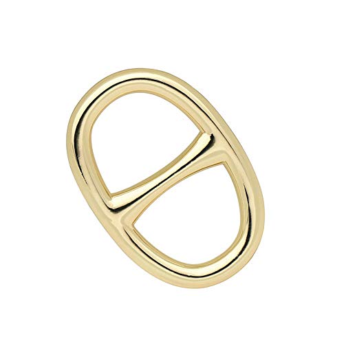 Vpang Oval Silk Scarf Clip Metallic Scarf Buckle Scarf Ring Silk Clasp Ring