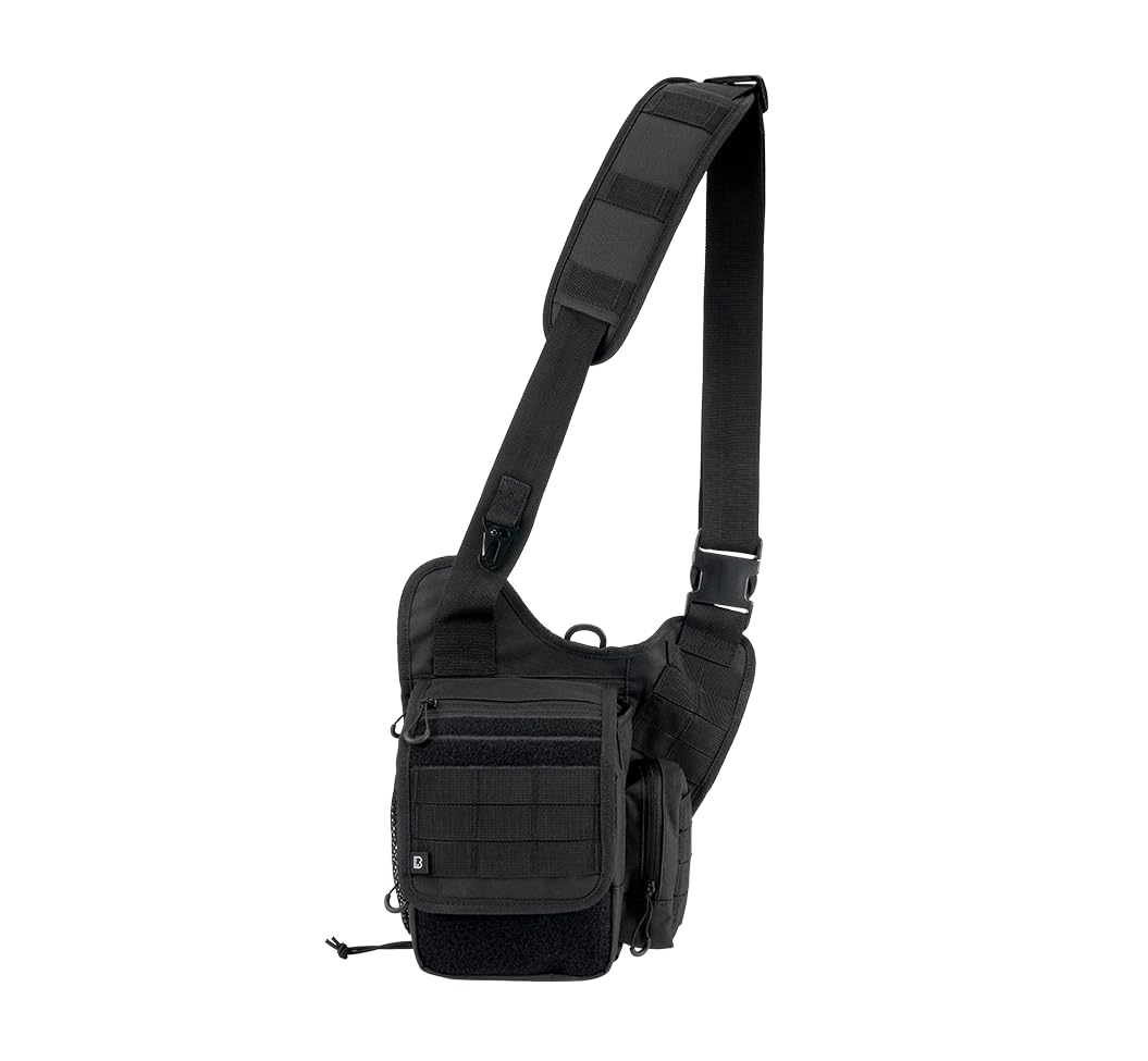 Brandit Unisex Noir Shoulder Bag Travel Side