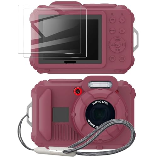 Funda de silicón para cámara pixpro wpz2 con protector y correa miniatura 1
