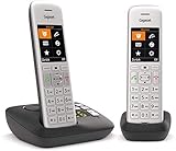 Gigaset CE575A Duo DECT Extra combiné supplémentaire Argent-Noir