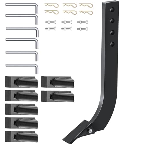 Gambo Lama arieggiatore 18 del Raschietto 4 Fori del Ripper con Denti Conici e perni Rimovibili Regolabile per Sostituzione 6 Pezzi