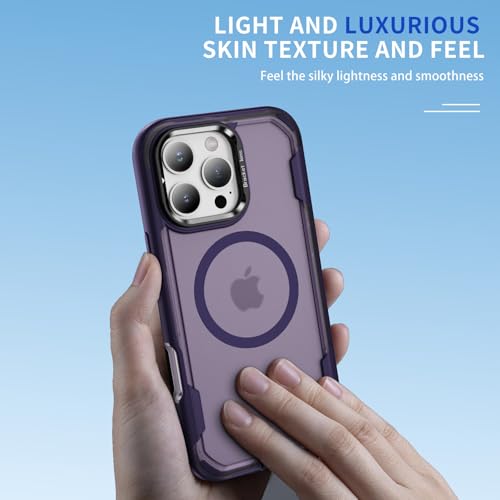 Coque iPhone 16 Pro Asuwish protection antichoc violet foncé - 6