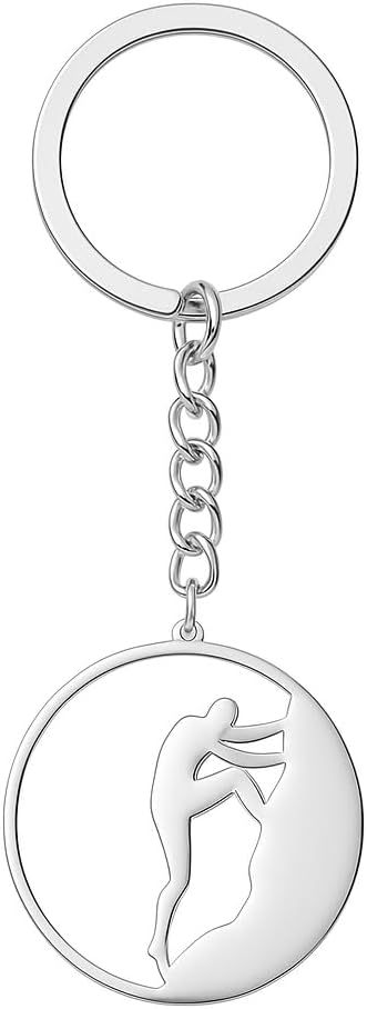 Rock Climbing Keychain, Sport Keychains Bag Charms for Women Men