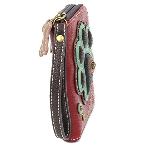 Image of CHALA Zip Around Wallet, Wristlet, 8 Credit Card Slots, Sturdy Pu Leather