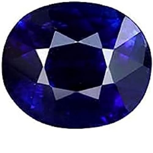 Saphir bleu extrait de Ceylan 5,40 carats Neelam pierre précieuse AMZ16382