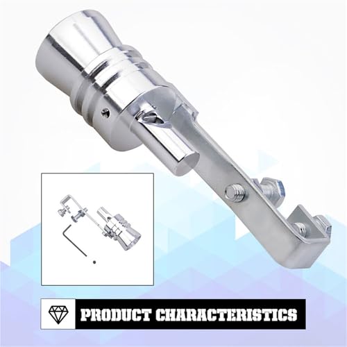 Mofle trasero simulador de sonido turbo universal para mejorar el sonido del escape de coche L 5