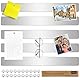 Wukong Magnettafel Memotafel 30x4mm, 5 Stück Selbstklebend Magnetleisten mit 20 Stück 5x3mm Neodym Magnete Stark für Büro, Pinnwand, Fotowand, Dokumente (Silber)