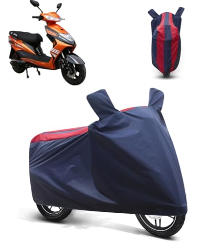 Image of FABTEC Bike /Motorcycle Body Cover Compatible with Enigma Ambier(Red & Blue)