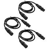 SAFIGLE 3pcs 1M XLR Male to...