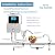 OUOQNUE Alkaline Water Ionizer Machine, Adjustable 2.8-11 pH and Hydrogen-Rich Water System, 5 Modes, Countertop or Wall-Mounted Design, Ideal for Home and Office Use White