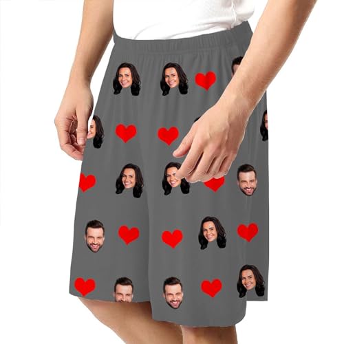 Custom Short Pajama Pants Personalized with Photo Face for Men,Customized Men Sleepwear Bottoms Shorts Pj Trousers2