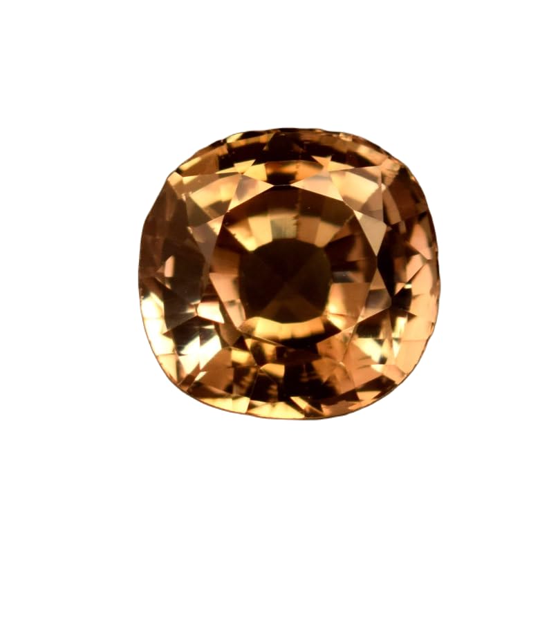 Saphir naturel de 9 mm de forme ronde facettée, gemme de haute joaillerie