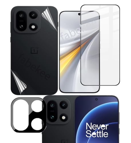 Image of Tempered Glass Screen Protector Compatible for OnePlus 15 | Front And Back Screen Guard With camera lens protector (Combo)