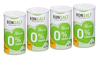 Salz ohne Natrium - Bonsalt Natriumfreies Salz - Salzersatz/Salzalternative - Ideal für natriumarme Diäten - Kalorienarme Salz - Keto - Veganer und Vegetarier - Castello since 1907-4 x 85g = 340g