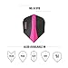 Harrows Retina | Premium Extra Strong 100 Micron Dart Flights in Standard No6 Shape, 5 Sets of 3 Flights, 15 Flights In Total, Pink