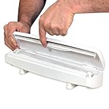 FORYOURS Distributeur De Film Alimentaire Ou Aluminium en Blanc, Plastique, 30 Cm