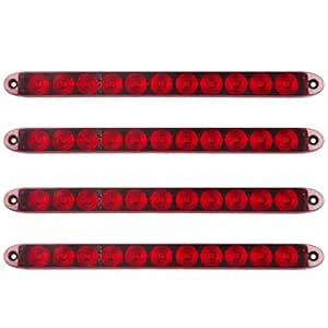 4Pcs 16 Inch Red 11 LED Trailer Tail Lights Bar Djibouti - View #10