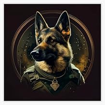 LAD Studio German Shepherd Sticker Bumper Sticker Vinyl Decal 5""
