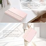 Smatree Pokrowiec na laptopa 40.6 cm DELL New Inspiron 16/16 Plus/16 2 w 1, dla 40.6 cm Inspiron 16/16 Plus, etui z kieszenią na akcesoria, zamek błyskawiczny YKK, odporny na wstrząsy design, różowy