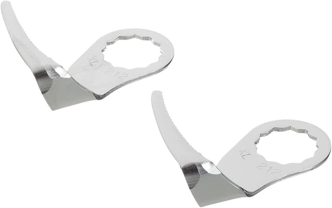 Fein U-Shaped Cutting Blade for Glass Removal Behind the Hood - Reinforced Design for Smooth, Clean Cuts on Cordless MultiMaster Tools, 1-1/2" Blade Length, 2-Pack - 63903212018