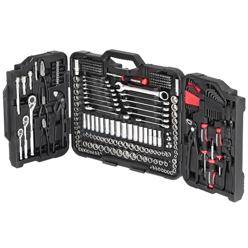Image of STARWORK TRUE MECHANIC 312-Piece Mechanics Tool Set and Socket Set, Professional 【Pliers Wrench】 SAE /Metric, Mirror-Finish Sockets & Ratchet Wrenches